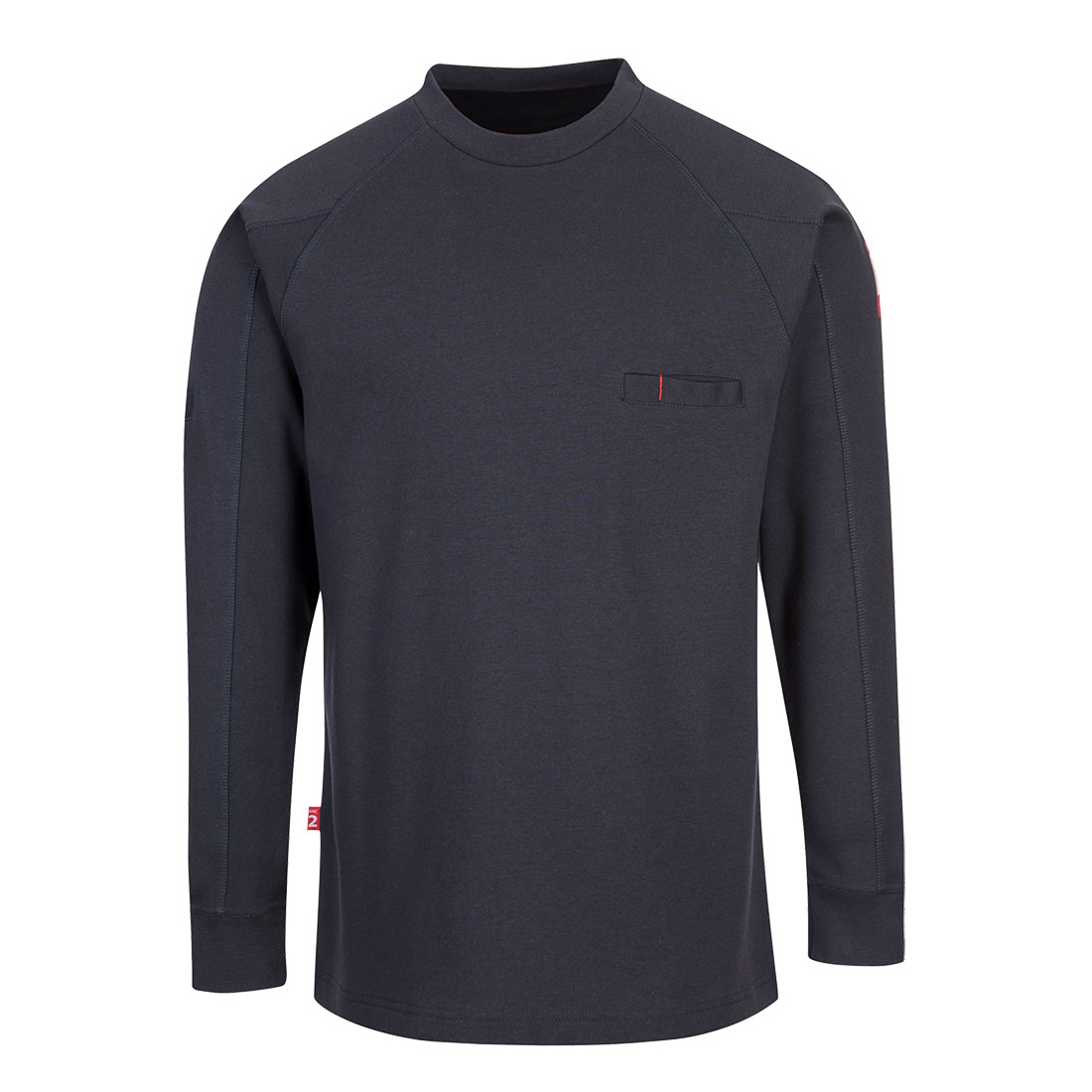 FR33 Portwest® Bizflame® Knit Flame-Resistant Anti-Static Crew Neck Shirts - navy